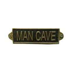 Man Cave Metal Sign – Fun Home Décor Plaque