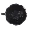 Black Rose Teacup and Saucer