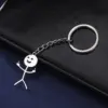Funny Middle Finger Keychain – Stainless Steel Rude Gesture Key Ring Gift