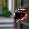 Motorcycle Helmet Keychain – 2D Mini Helmet Key Ring Gift Accessory