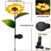 LED Solar Sunflower Lights – Waterproof Garden Flower Lamps for Outdoor Decoration