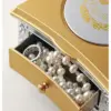 Rotating Ballerina Music Box with Drawer – Elegant Hand-Crank Jewellery Box for Girls