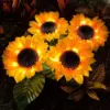 LED Solar Sunflower Lights – Waterproof Garden Flower Lamps for Outdoor Decoration