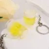 Mini Beer Mug Keychain – Acrylic Drink Key Ring Accessory (1–10 pcs)