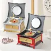 Rotating Ballerina Music Box with Drawer – Elegant Hand-Crank Jewellery Box for Girls
