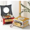 Rotating Ballerina Music Box with Drawer – Elegant Hand-Crank Jewellery Box for Girls