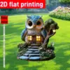 Owl Tree House Garden Ornament – Outdoor Courtyard Decoration Gift Owl Tree House Garden Ornament – Outdoor Courtyard Decoration Gift
