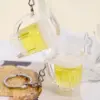 Mini Beer Mug Keychain – Acrylic Drink Key Ring Accessory (1–10 pcs)