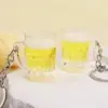 Mini Beer Mug Keychain – Acrylic Drink Key Ring Accessory (1–10 pcs)