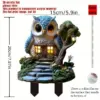 Owl Tree House Garden Ornament – Outdoor Courtyard Decoration Gift Owl Tree House Garden Ornament – Outdoor Courtyard Decoration Gift