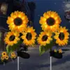 LED Solar Sunflower Lights – Waterproof Garden Flower Lamps for Outdoor Decoration