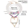 Elegant Heart Pendant Choker Necklace – Multilayer Pearl Chain for Women