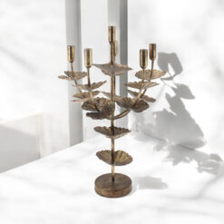 Alternative view of 57cm Gold Metal Candle Holder – Large Luxury Decorative Candle Stand