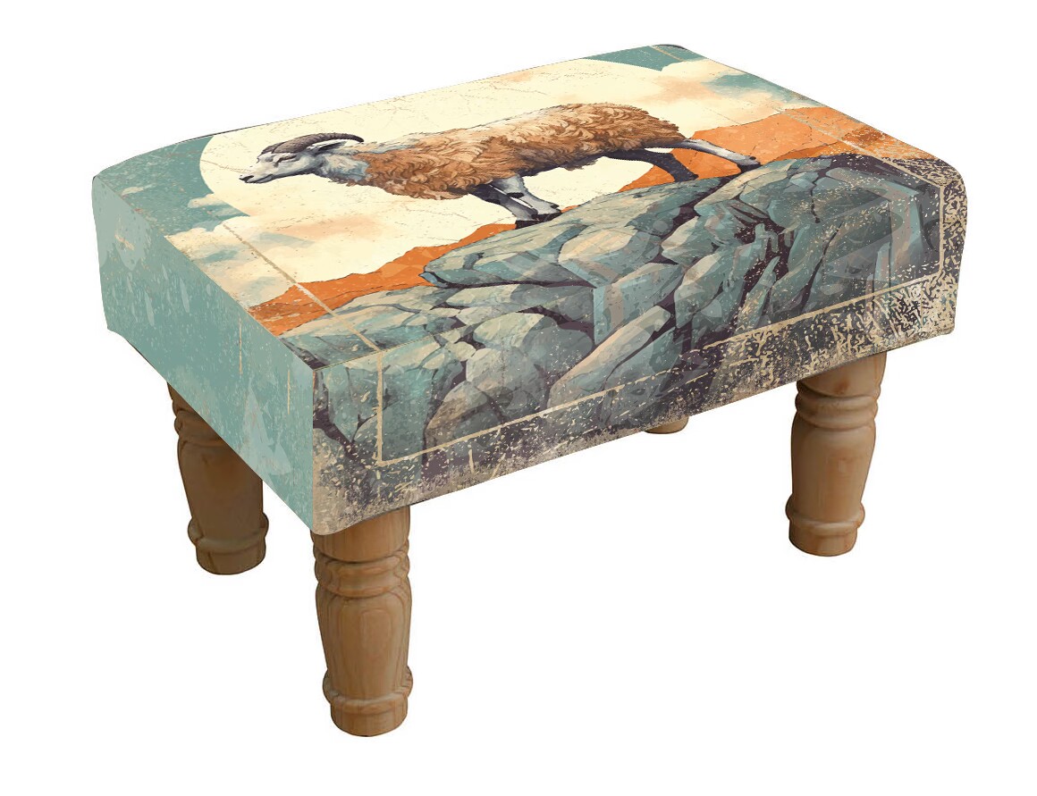 Sheep Footstool – Cute Animal Ottoman with Soft Fabric Sheep Footstool – Cute Animal Ottoman with Soft Fabric