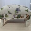 Lavender Fabric Footstool with Drawer