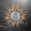 86cm Round Metal Wall Mirror – Modern Statement Design, 5cm Deep Frame
