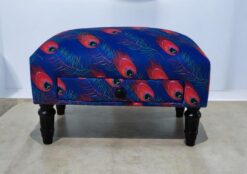 Alternative view of Feather Fabric Footstool with Drawer