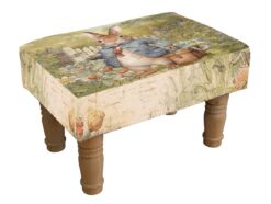 Rabbit Footstool – Cute Animal Ottoman with Soft Fabric Design