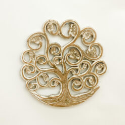 30 cm Hand-Carved Wooden Tree of Life Wall Art