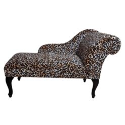 120 × 46 × 57 cm Leopard Mini Chaise Longue
