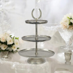 Alternative view of 56 cm Three-Tier Cake Stand – Decorative Serving Display for Parties & Events