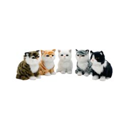 14 cm Standing Cats – Decorative Figurines in 6 Assorted Colours