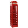 171cm Red Telephone Box Wine Cabinet