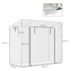 Walk-In Garden Greenhouse 200 x 76 x 168 cm