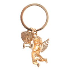 Alternative view of Cupid's Delivery Cherub Keyring