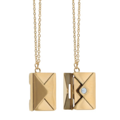 Alternative view of Love Letter Locket Necklace on Greeting Card