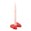 Red Bow Taper Candle Holder