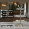 56 cm Three-Tier Cake Stand – Decorative Serving Display for Parties & Events