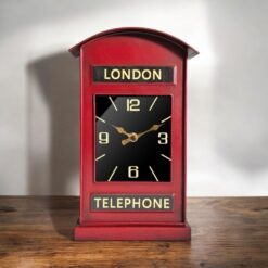 30 cm Telephone Box Table Clock