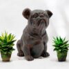 30x33cm Sitting Dog Garden Statue – Charming Outdoor Ornament