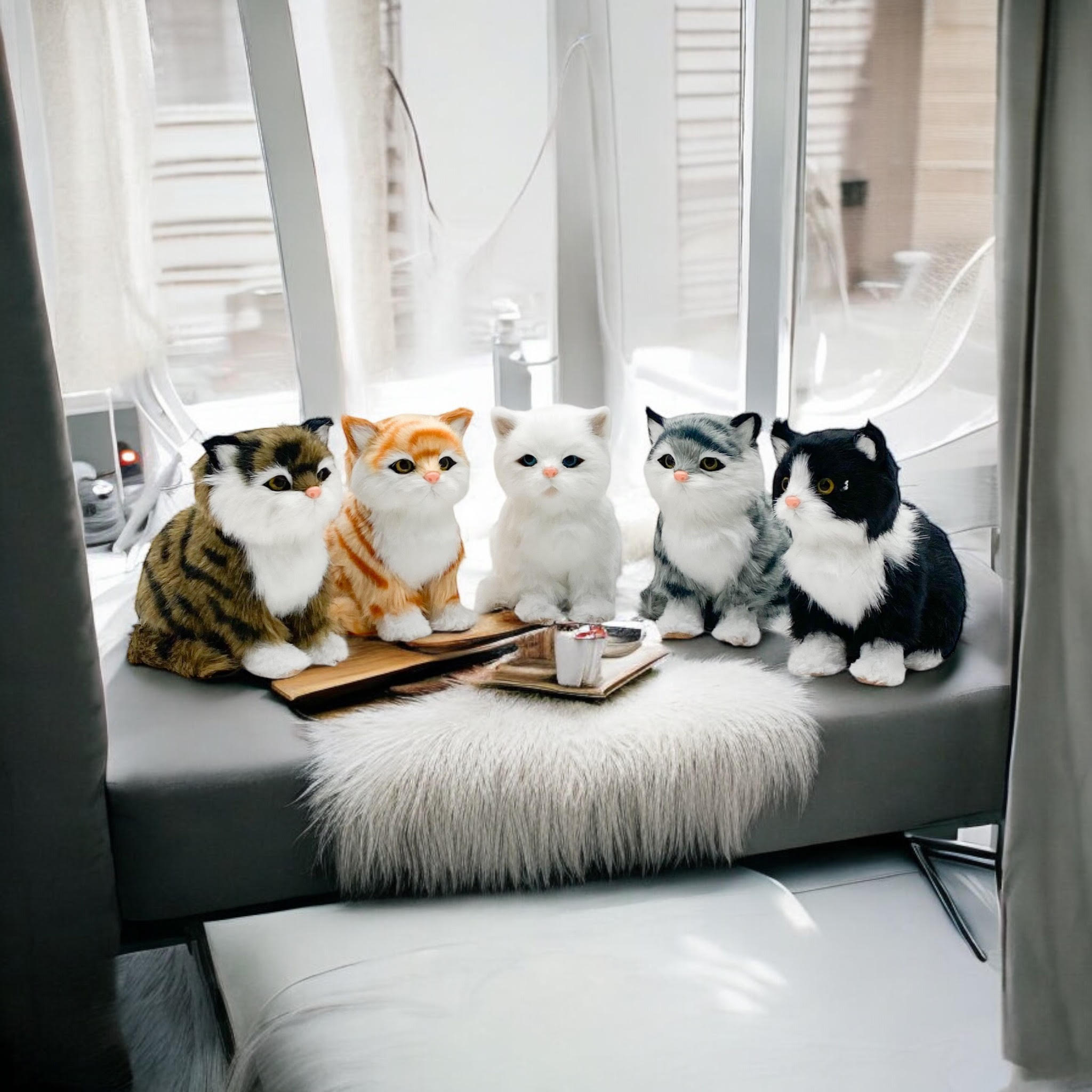 14 cm Standing Cats – Decorative Figurines in 6 Assorted Colours 14 cm Standing Cats – Decorative Figurines in 6 Assorted Colours - Image 2