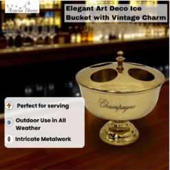 36 cm Gold 4-Bottle Champagne Bucket – Luxury Drinks Cooler for Home & Events