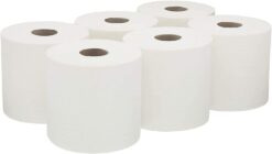 Centrefeed White Roll – 6 Pack (2-Ply, 70m)