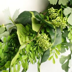 Alternative view of 50cm Artificial Wreath Ferns Leaf