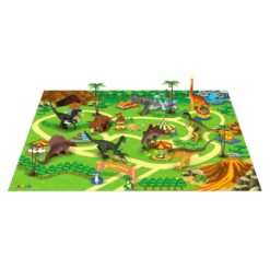 Alternative view of Dinosaur Playset – 9-Piece Dino Figures with Large Activity Playmat