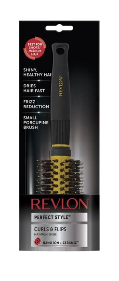 Alternative view of Revlon Ionic Ceramic Small Round Barrel Hair Brush – Curls, Flips & Blow-Dry Styling