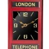 30 cm Telephone Box Table Clock