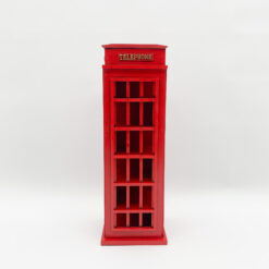 Alternative view of 77cm Red Telephone Box Wine Rack