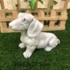 36×17×26 cm Sitting Dog – Realistic Decorative Dog Ornament