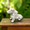 36×17×26 cm Sitting Dog – Realistic Decorative Dog Ornament