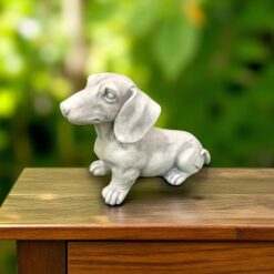 Alternative view of 36×17×26 cm Sitting Dog – Realistic Decorative Dog Ornament