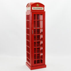 171cm Red Telephone Box Wine Cabinet