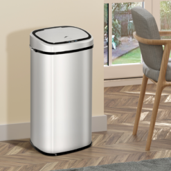Alternative view of Sensor Bin 68 L Dustbin Stainless Steel Automatic Silver Dust-Silver