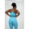 Scrunched Seamless Activewear Set – Baby Blue (Sports Bra & Leggings)