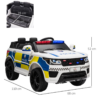 12V Kids Electric Ride-On Police Car with Remote Control, Siren & Bluetooth – Ages 3–6