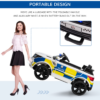 12V Kids Electric Ride-On Police Car with Remote Control, Siren & Bluetooth – Ages 3–6